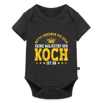 Koch - Baby Premium Kurzarmbody - Schwarz - Vorne