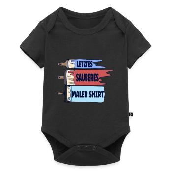 Letztes sauberes Maler - Baby Premium Kurzarmbody - Schwarz - Vorne