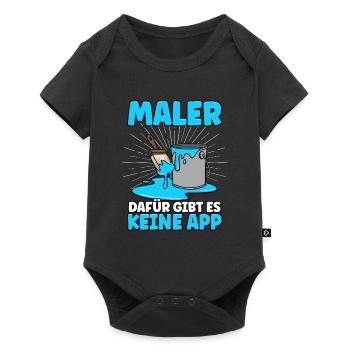 Maler - Baby Premium Kurzarmbody - Schwarz - Vorne