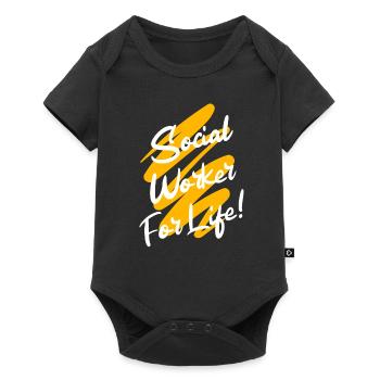 Social Work - Baby Premium short-sleeve bodysuit - black - Front