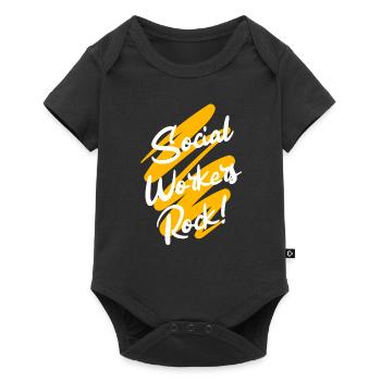 Social worker mode at - Baby Premium short-sleeve bodysuit - black - Front