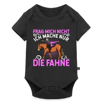Voltigieren - Baby Premium Kurzarmbody - Schwarz - Vorne