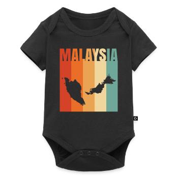 Malaisie - Body à manches courtes Premium Bébé - noir - Devant