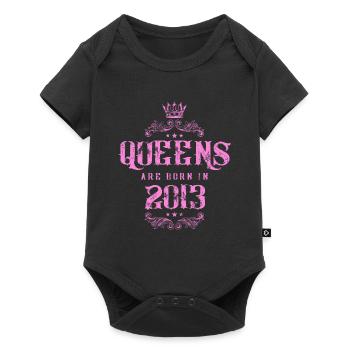 né en 2013 - Body à manches courtes Premium Bébé - noir - Devant