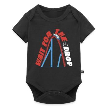 Scooter Coaster Wait For The Drop - Baby Premium short-sleeve bodysuit - black - Front
