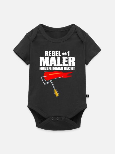 Maler - Baby Premium Kurzarmbody - Schwarz