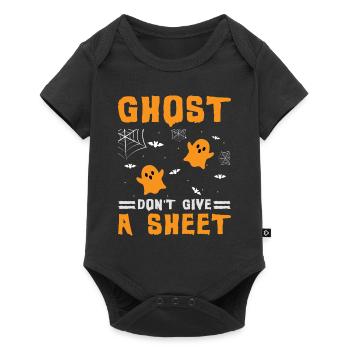 Gruselig Halloween Kürbis Hexen Zombie Gespenster - Baby Premium Kurzarmbody - Schwarz - Vorne