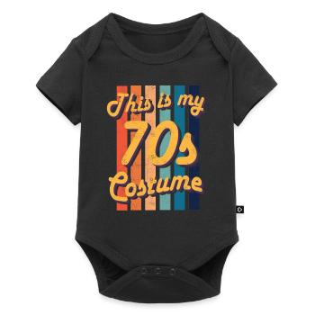 This is my 70s costume retro vintage hippy - Baby Premium short-sleeve bodysuit - black - Front