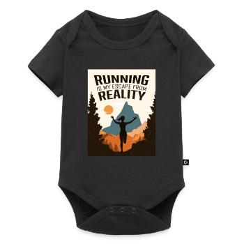 Marathon, Trail Running, Runner - Baby Premium short-sleeve bodysuit - black - Front