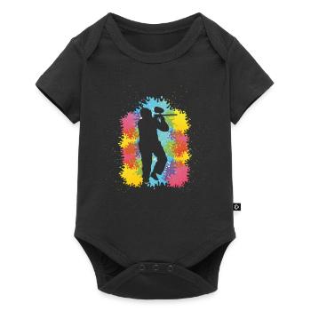Colorful Paintballer Airsoft Player Paintball - Baby Premium short-sleeve bodysuit - black - Front