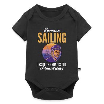 Catamaran sailing - Baby Premium short-sleeve bodysuit - black - Front