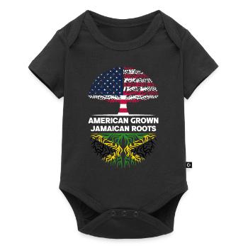 American grown Jamaican Roots Jamaica - Baby Premium short-sleeve bodysuit - black - Front