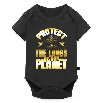 nature conservation environmental protection - Baby Premium short-sleeve bodysuit - black - Front
