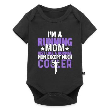 courir maman maman - Body à manches courtes Premium Bébé - noir - Devant