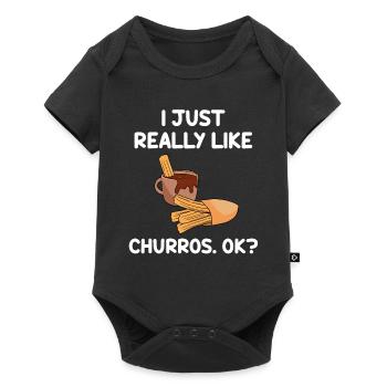 Churro Gift Mexico Food - Baby Premium short-sleeve bodysuit - black - Front