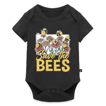 Save the Bees Beekeeper sweet bee and bees - Baby Premium short-sleeve bodysuit - black - Front