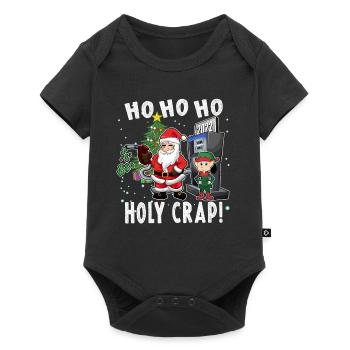 Noël 2022 Prix élevés de l’essence, drôle de mème du Père Noël - Body à manches courtes Premium Bébé - noir - Devant