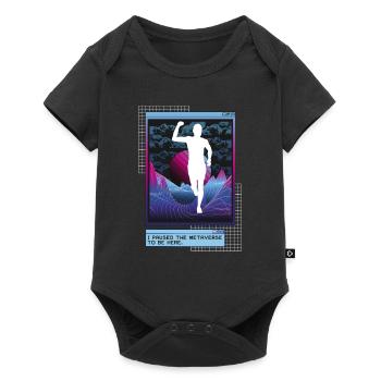Vaporwave Metaverse Marathon, Trail Running - Body à manches courtes Premium Bébé - noir - Devant