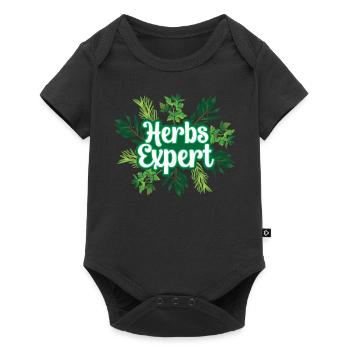 Herb Expert Herb Herb Garden - Body à manches courtes Premium Bébé - noir - Devant