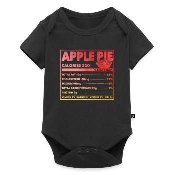 Apple Pie Nutritional Information Funny Thanksgiving - Baby Premium short-sleeve bodysuit - black - Front