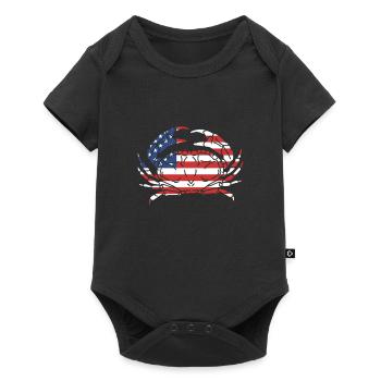 Crabe Tshirt Crabe Crevettes Scorpion Homard - Body à manches courtes Premium Bébé - noir - Devant