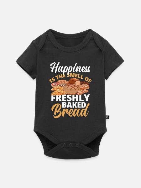 Lustiges Hobby Bäcker Geschenk - Baby Premium Kurzarmbody - Schwarz