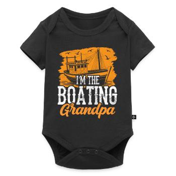 I am the boating grandpa ship boating - Baby Premium short-sleeve bodysuit - black - Front
