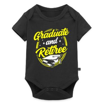 Graduate And Retiree Graduate Festival - Baby Premium short-sleeve bodysuit - black - Front