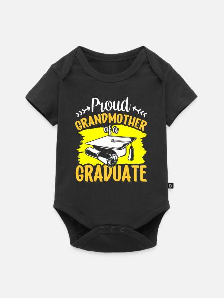 Stolze Großmutter Eines Absolventen Absolvent - Baby Premium Kurzarmbody - Schwarz