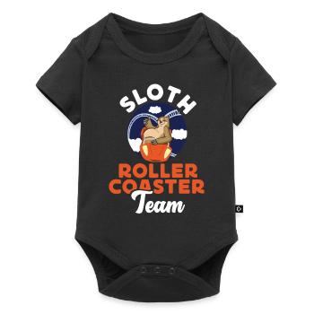 Roller Coaster Sloth Sloth Roller - Baby Premium short-sleeve bodysuit - black - Front