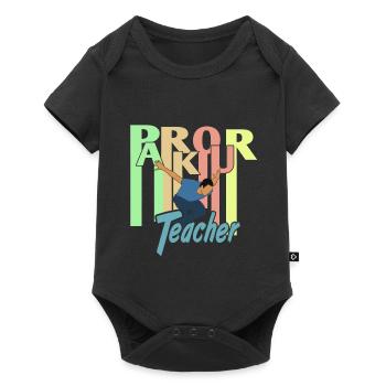 Retro PARKOUR Teacher Awesome Teacher Designs - Baby Premium short-sleeve bodysuit - black - Front