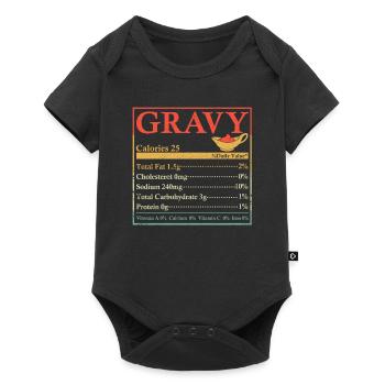 Gravy Nutrition Thanksgiving Costume Food - Baby Premium short-sleeve bodysuit - black - Front