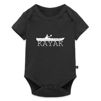 Kayak Paddle Boat Water Sports Canoeing - Baby Premium short-sleeve bodysuit - black - Front