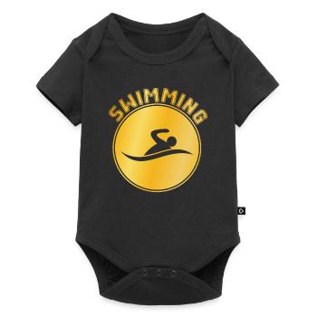 Nager - Body à manches courtes Premium Bébé - noir - Devant