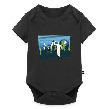 Marathon, TrailRunning Runner - Baby Premium short-sleeve bodysuit - black - Front