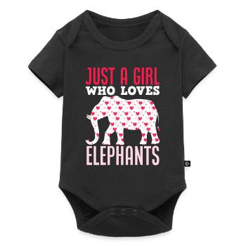 Elephant Hearts Fille - Body à manches courtes Premium Bébé - noir - Devant