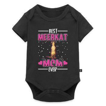 Best Meerkat Mom Ever Erdmännchen - Baby Premium short-sleeve bodysuit - black - Front