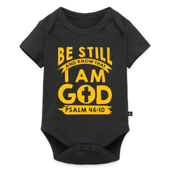 I am your God psalm - Baby Premium short-sleeve bodysuit - black - Front