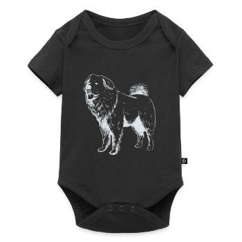 Mastiff russe Mastiff russe Chien mâle Chien - Body à manches courtes Premium Bébé - noir - Devant