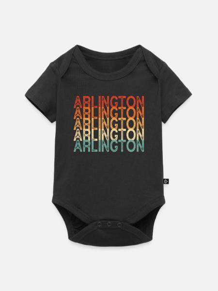 Arlington Texas - Baby Premium Kurzarmbody - Schwarz