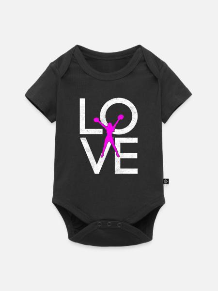 cheerleading - Baby Premium Kurzarmbody - Schwarz
