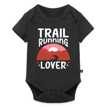 Trail Running Lovers Trail Running Runner Race - Baby Premium short-sleeve bodysuit - black - Front