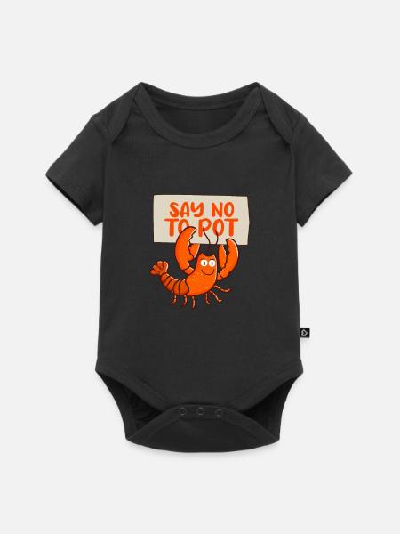 Languste - Baby Premium Kurzarmbody - Schwarz