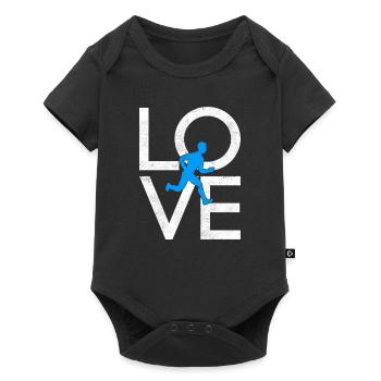 Jog - Baby Premium short-sleeve bodysuit - black - Front