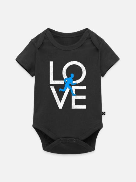 Joggen - Baby Premium Kurzarmbody - Schwarz