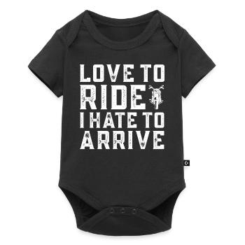 I Love To Drive I Hate Arriving - Baby Premium short-sleeve bodysuit - black - Front