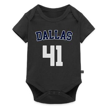 Dallas 41 - Baby Premium Kurzarmbody - Schwarz - Vorne