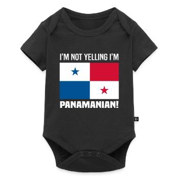Funny Panama Panamanian Panamanian Gift - Baby Premium short-sleeve bodysuit - black - Front