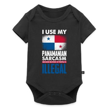 Funny Panama Panamanian Panamanian Gift - Baby Premium short-sleeve bodysuit - black - Front