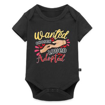 Funny Adoption Adoption Day Gifts - Baby Premium short-sleeve bodysuit - black - Front